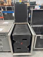 (2) Solotech Audio Stage Monitors w/ (1) Road Case