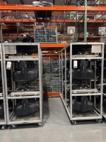 (12) Claypaky Scenius Unico Arc Lamp Moving Head Lights w/ (2) Rolling Mount Racks