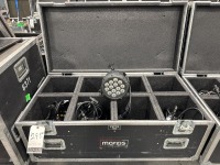 Chauvet LED Wash Lights w/ Rolling Road Case