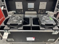 (2) Robe Robin Follow Spot Lights w/ Rolling Road Case