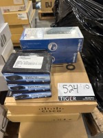 (5) Trend Net Extender/Amplifiers, (2) Trend Net FX Fiber Converter, Cisco 10-Port Managed Switch, Hikvision 16-Port Unmanaged Ethernet Switch, & Pathway Connectivity DMX Repeater Pro