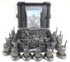 Motorola CP185 Two Way Radio Kit w/Case, Lot (12)