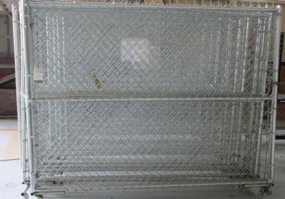 6x8" Sections of Metal Rolling Security Fencing
