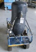 30 Gallon 200 PSI Vertical Air Receiver Tank w/ Cart