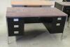 Mixed Wood & Metal Office Desks - 6