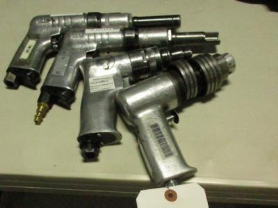 Lot of Assorted Consisting of 4 Pneumatic Drills