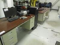 Lot of Office Furniture Consisting of 3 Desks