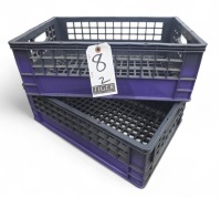 2-Pack Stackable Storage Crates