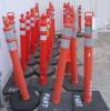 42 inch Orange Delineator Post and Base