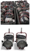 (6) Mole-Richardson Type 5291 2000W 8" Junior Cool Solarspots