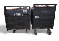 (2) Custom Wood Carts