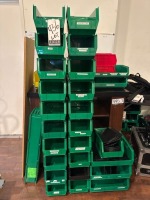 (30) Plastic Stackable Bins