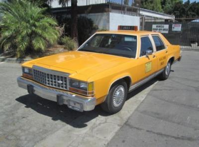 1987 Ford Crown Victoria Sedan, VIN- 2FABP73F5FHX143901, Mileage- 76336, V8 Fuel Injected, Automatic, Taxi, Clean Interior, Cloth Front Split Bench Seat And Rear Bench Seat, Has Divider Between Front And Rear Seats, Factory AC, (New Fuel Pump, Repair Muff