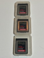 (5) SanDisk 256GB Extreme PRO CFexpress Type B Memory Cards