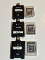 Sony XQD USB Adapters / Sony XQD Memory Cards