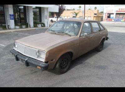 1982 Chevrolet Chevette 4-Door, VIN- 1G1AJ68C4CY190354, Mileage- XXX89 INCOMPLETE - PARTIALLY OBSCURED