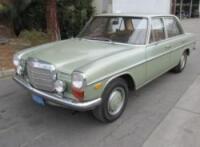 1969 Mercedes Benz 230 Sedan, VIN- A11401510027772, Mileage- 15307, Hagerty Says, Fair: 5100 / Good: 8900, Manual Trans, Interior Good Condition, After Market Blaupunkt Stereo, Dealer Added On AC, Mb Tex Interior, Cracked Dash, Clean West Coast Body