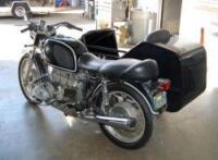 1971 BMW R75/5 Motorcycle with Sidecar, VIN- R752976491, Mileage- 21291, RUNS GREAT
