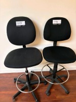 (2) Armless Work Stools