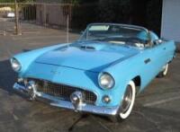56 Ford Thunderbird, VIN- P6FH153291, Mileage- 86623, Continental Spare Tire Kit, 2 Tops (Hard And Soft), 2-Tone Blk And White Interior, Automatic, Town & Country Radio, New Exhaust, Recently Restored, Runs And Drives Perfectly
