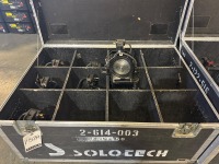 (7) FALT Fresnel Stage Lights w/ Case