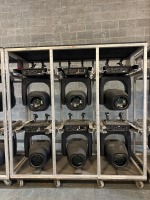 (6) Clay Paky Scenius Unico Moving Heads w/ rack