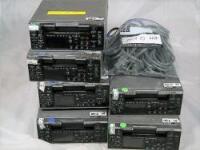 Lot (2) Sony HVR-M25AU Decks with Power Cables and (4) Sony HVR-M25AU Decks with Non-working HDMI Connection andPower Cables