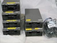 Lot (6) Sony HVR-M25U HDV Format VTR Decks with Power Cables