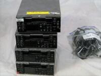 Lot (4) Sony HVR-M25AU HDV Format VTR Decks with Power Cables