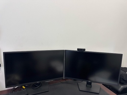 (2) Dell Monitors w/ Camera
