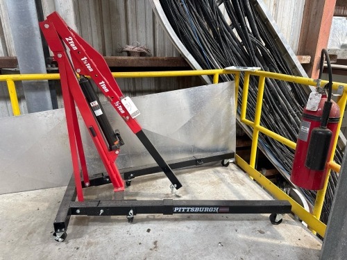 Pittsburgh 2-Ton Foldable Shop Crane