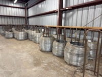 (32) Assorted Spools Galvanized Steel Wire