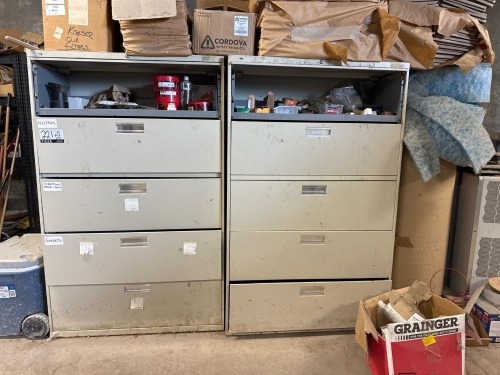 (4) File Cabinets & Cabinet w/ Contents