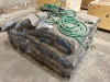 Pallet Cypress Blend Mulch, (3) Gorilla Carts & Hose