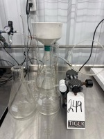 Oil Free Vacuum Pump & Assorted Glassware