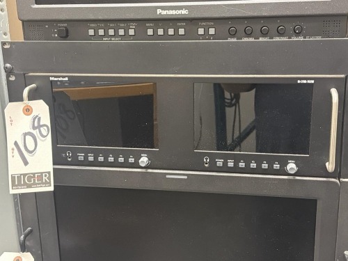 Marshall M-Lynx-702W Dual 7" 3RU Rackmount Video Monitors