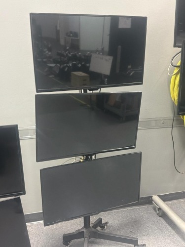 Insignia LED TV's w/Mobile AV TV Stand