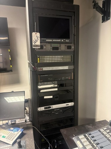 AV Broadcast Equipment w/Rack