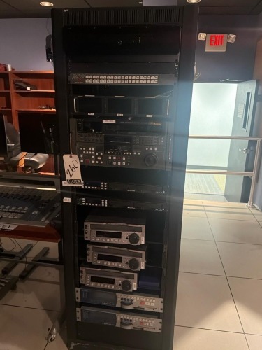AV Broadcast Equipment w/Rack