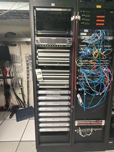 Network Server Rack w/ Components