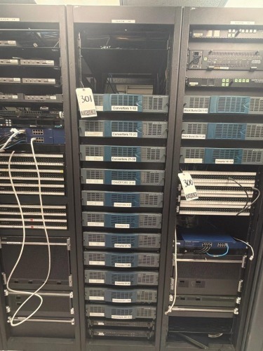 Network Server Rack w/ Components