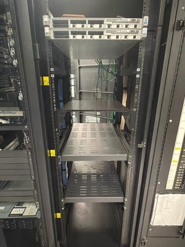 (5) Assorted Network Server Racks w/ Components