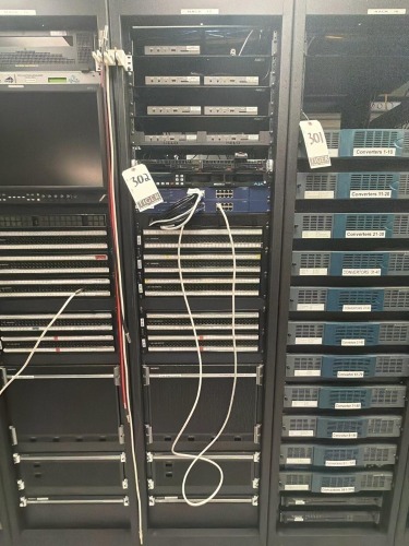 Network Server Rack w/ Components