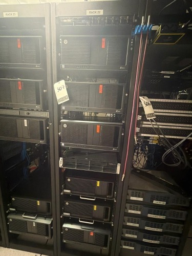 Network Server Rack w/ Components