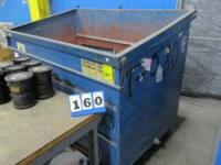 Metal Bin On Casters