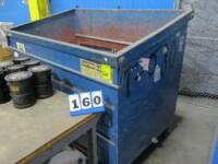 Metal Bin On Casters