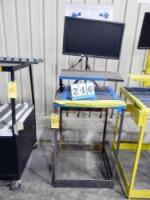 Custom Made Metal Computer Work Station with Dell Monitor
