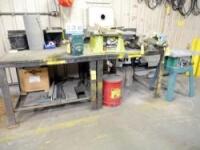 Steel Table and Assorted Saws