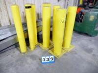Assorted Yellow Safety Posts