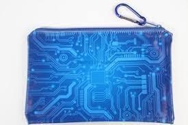 Tron Circuit Zip Pouch